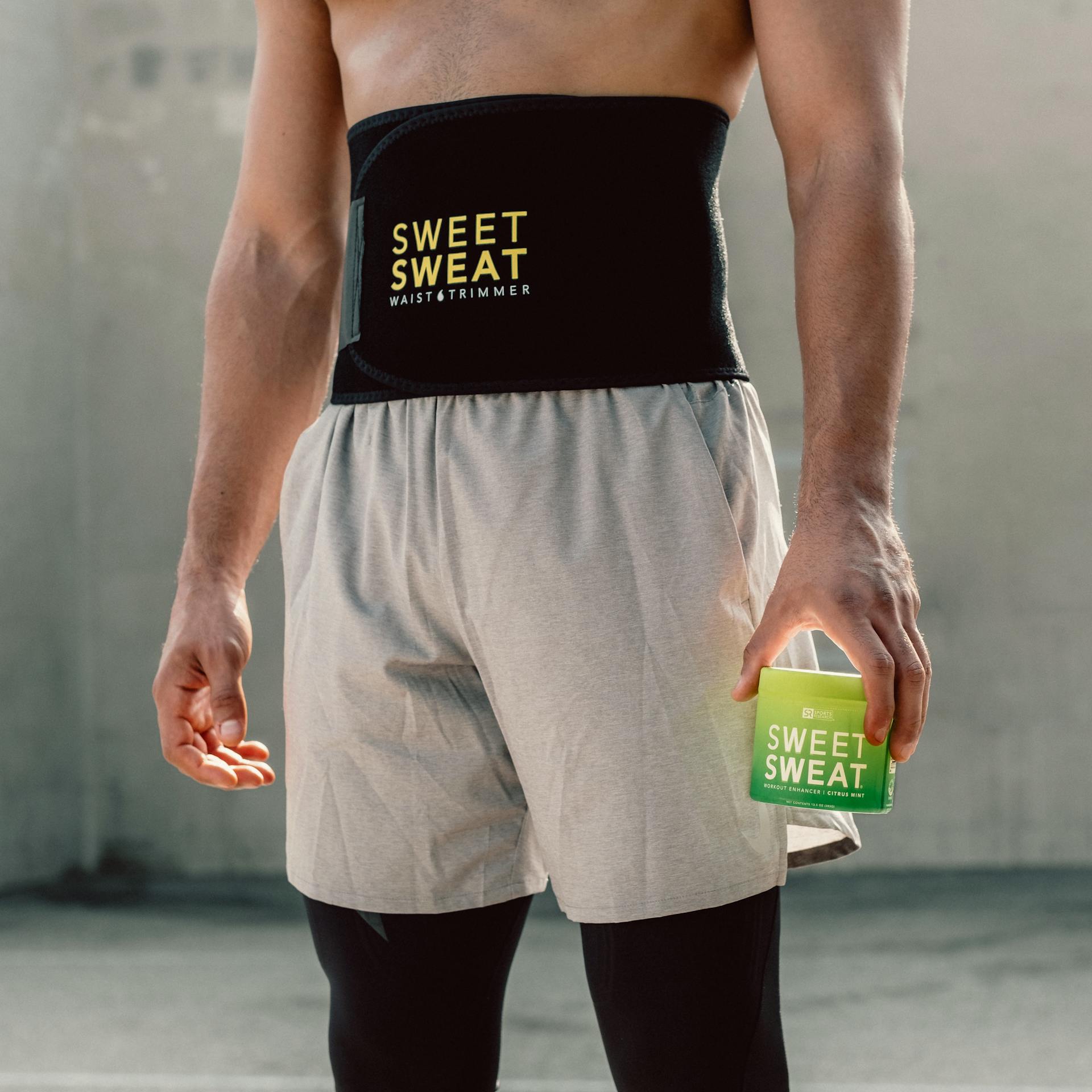 Sports Research Sweet Sweat Neon Waist Trimmer for Men & Women - Premium  Waist Trainer Sauna Suit Belt to Sweat Faster!, Waist Trimmers 
